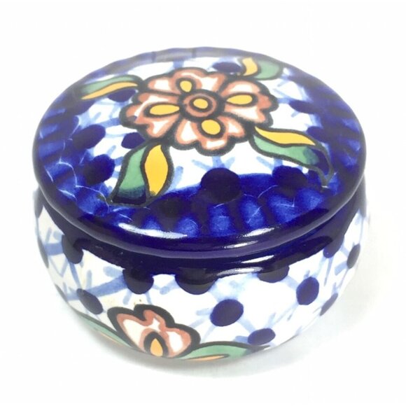 Multi-color Trinket or Dresser Box Made in Mexico - Picture 2 of 8